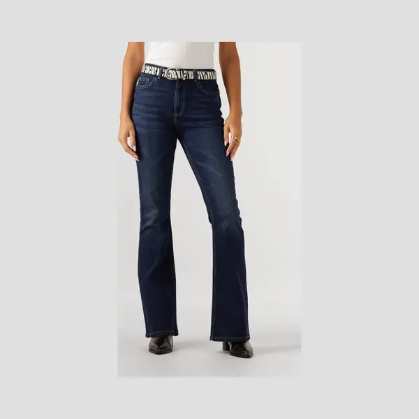 Fabienne Chapot Eva Flare Jeans 3622 Jeans Dames - Broek - Donkerblauw - Maat 26/32 thumbnail
