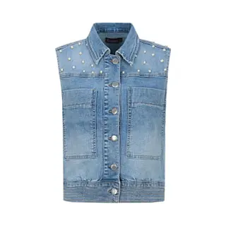 G-Maxx Gilet Ferelith - Denim Light Blue