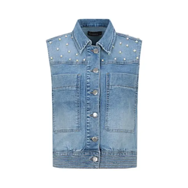 G-Maxx Gilet Ferelith - Denim Light Blue thumbnail