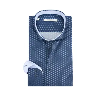 The Blueprint Premium Business Overhemd Donkerblauw Heren