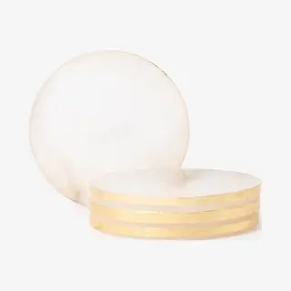 Sissy-Boy - Soapstone Glasonderzetters - Goudkleurige Edge - Set Van 4
