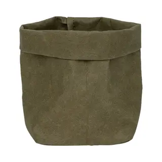 Quvio Plantenzak - Bloempot Voor Binnen - Plantenbak - Tuinieren - Bloemen - Plantenpot - Planten Houder - Milieuvriendelijk - Kraftpapier - 9 X 9 X