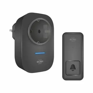 Elro DB4000 Draadloze Kinetische Deurbel Set – Nederlandse Versie – Met Plug-in Ontvanger Met Stopcontact – Geen Batterijen Nodig