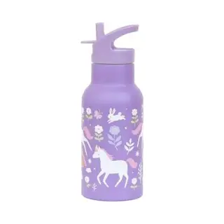 A Little Lovely Company - Dubbelwandige Rvs Drinkfles Thermos - Eenhoorn Dromen