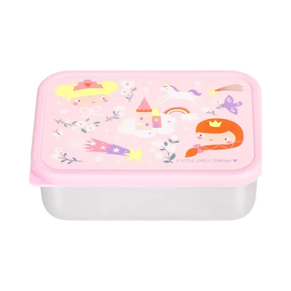 A Little Lovely Company - Rvs Lunch Box - Brooddoos - Roestvrij Staal - Prinsessen thumbnail