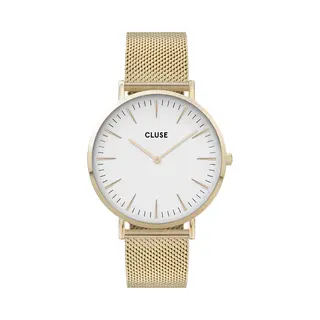 Cluse, Horloge, La Bohème Mesh Goud, Goud, (Analoog Horloge, 38 mm)
