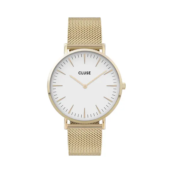 Cluse, Horloge, La Bohème Mesh Goud, Goud, (Analoog Horloge, 38 mm) thumbnail