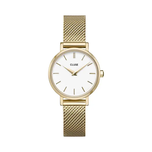 Cluse, Horloge, La Bohème Petite Mesh Goud, Goud, (Analoog Horloge, 28 mm) thumbnail