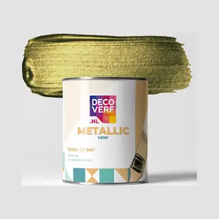 Decoverf.nl Decoverf Metallic Verf Goud, 750ml