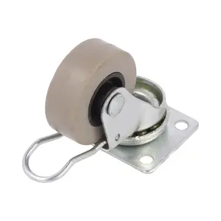 Abc-Led Zwenkwiel Met Rem - 40mm - 30kg - Grijs