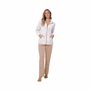 Pastunette - Huispak - Beige Animal - Fleece/Badstof - Beige - Maat 46