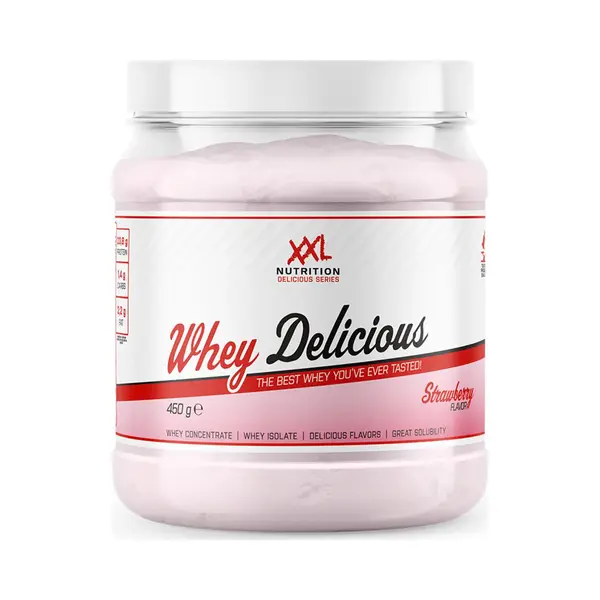 Xxl Nutrition - Whey Delicious - 80% Eiwit - Aardbei - Wei Eiwitpoeder Met Bcaa & Glutamine, Proteine Poeder, Eiwit Shake, Whey Protein - Diverse thumbnail