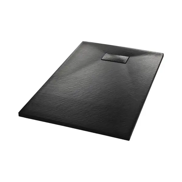 Shower Base Tray Smc Black 100x80 Cm Vidaxl thumbnail