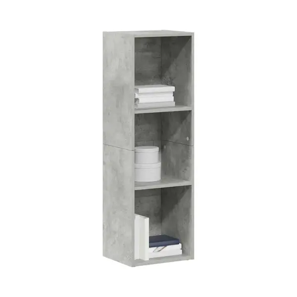 Book Cabinet/tv Cabinet Concrete Grey 36x30x114 Cm Engineered Wood Vidaxl thumbnail