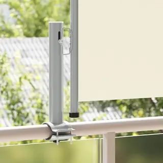 VidaXL - Tuinscherm - Uittrekbaar - 60x300 - Cm - Crèmekleurig