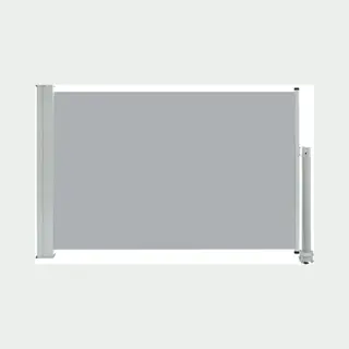 Patio Retractable Side Awning 60x300 Cm Grey Vidaxl