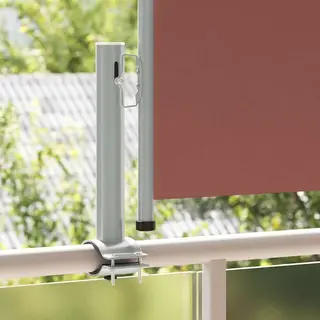 Vidaxl - Patio Retractable Side Awning 60x300 Cm Brown