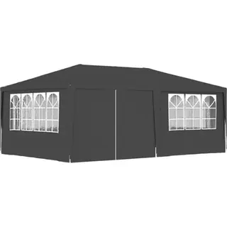VidaXL - Partytent - Met - Zijwanden - Professioneel - 90 - G/m² - 4x6 - M - Antraciet