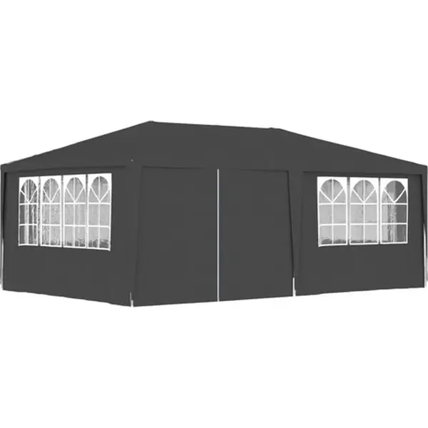Vidaxl - Professional Party Tent With Side Walls 4x6 M Anthracite 90 G/m thumbnail