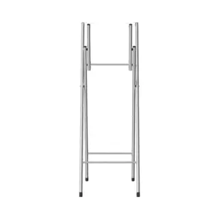 VidaXL Bartisch-Gestell Klappbar Silbern 45x53x108 Cm Verzinkter Stahl
