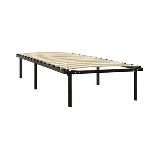 Bed Frame Without Mattress Black Metal 90x200 Cm Vidaxl