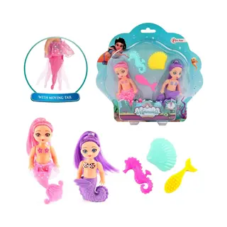 Toi-Toys Mermaids Zeemeerminpop Met Accessoires, 12cm
