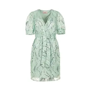 Freebird Dieke Ss Dames - Jurk - Mint - Maat S