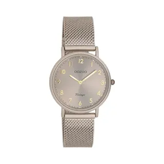 Oozoo - Unisex Horloge - Beige Met Band
