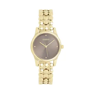 Oozoo Timepieces - Dames Horloge - Goudkleurig Met Band