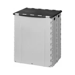 ProPlus Afvalbak Met Deksel- Kunststof - Grijs - Opvouwbaar - 25 X 31 X 38 Cm - 35 Liter