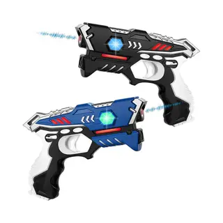 KidsTag Lasergame Set Voor Kinderen - 2 Laserguns - Geschikt Voor Oplaadbatterijen - Speelgoed Pistool Voor Lasergamen Vanaf 6 Jaar