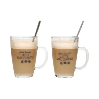Fs-Star 2 Latte Macchiato Cups 4 Stuks, Kopje, Transparant