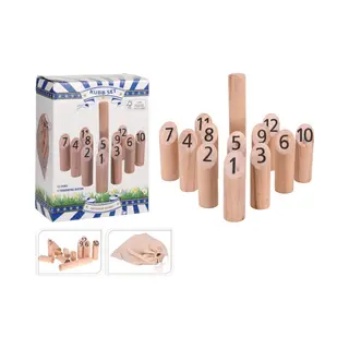 Soellaart Kubb Set 13 Delig Spel Bruin