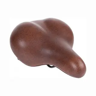 Selle Comfort Retro Fietszadel - Bruin - Hangveren - Vacuum Gesealed