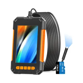 Strex Inspectiecamera Met Scherm 10M - 1080P Hd - 4.3 Inch Lcd Scherm - IP67 Waterdicht - Led Verlichting - Endoscoop - Inspectie Camera - Incl. 32gb