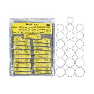 Mmobiel 950 Stuks Rubberen O-ring 0, 5 Mm - Vervangingsset Voor De Onderkant Van De Horlogeband - 12-30 Mm Reparatieset
