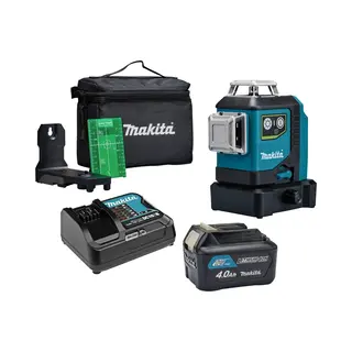 Makita SK700GDX 12V Max Li-Ion Accu Kruislijnlaser Set (1x 4.0Ah) In Tas - Zelfnivellerend - Groen 3x360° - 35m