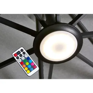 Platinum Sun & Shade - Zweefparasol - Parasollicht - Led-multi Colour - Verschillende Kleurstanden - Afstandsbediening - Usb Lader