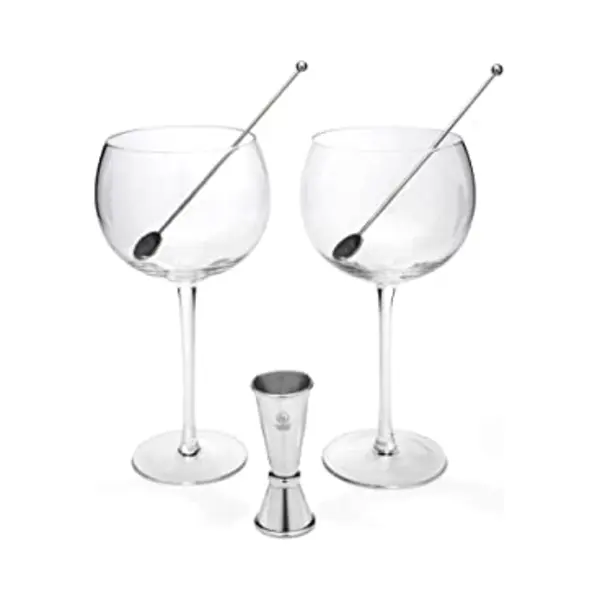 Leopold Vienna - Gin Tonic Glazen + Barmaatje + Cocktaillepels - Giftset Moederdag & Vaderdag G&T thumbnail
