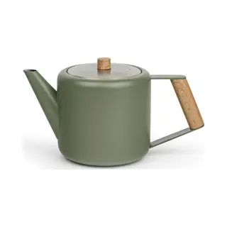 Bredemeijer, Theepot, Teekanne Boston 1, 1l Army Green Holzoptik 111031 (1.10 l)