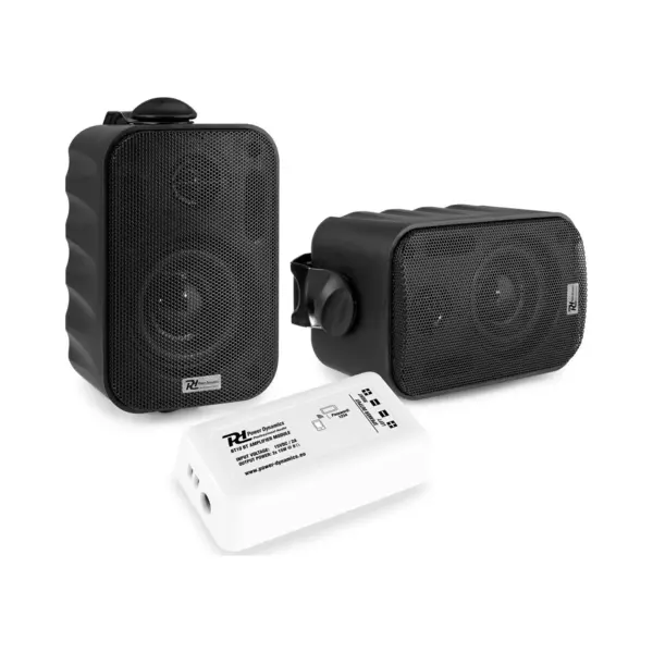 Buiten Speakers - Power Dynamics BT10 Versterker Met Bluetooth En 3'' Zwarte Speakers thumbnail
