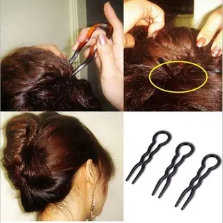 Go Go Gadget Go Gadget - 3-in-1 Hair Styling Tool, Haarclip, Spiraal Volume, Haarschuifje - Metaal Accessoire - Bobby Pin - 3 Stuks