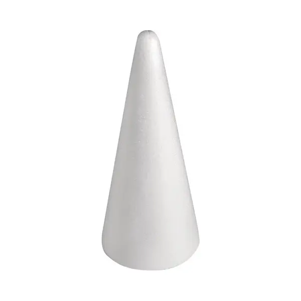 Rayher hobby materialen Piepschuim Kegel - Wit - H28 Cm - Styropor Vormen - Hobby/Diy - Knutselmateriaal - Basis Materiaal thumbnail