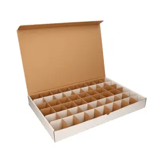 Shoppartners Sorteerdoos - 54 Vakjes - Karton - 54 X 32 Cm - Opbergdoos