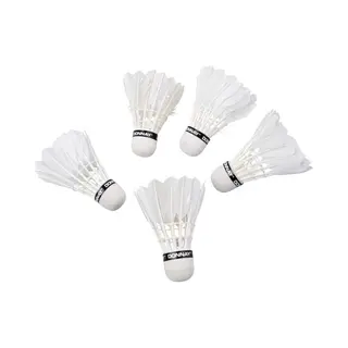 Eddy Toys Badminton Shuttles - 5x Stuks - Veren - Wit