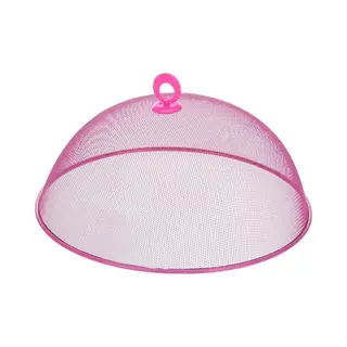 Vliegenkap Roze Voor Voedsel 35 Cm - Eten/voedsel Beschermen Tegen Ongedierte - Afdekkappen/vliegenkappen