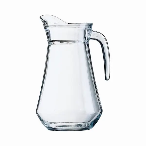 Luminarc Schenkkan - 1 Liter - Transparant - 20 Cm - Glas - Sapkan - Waterkan - Limonadekan thumbnail