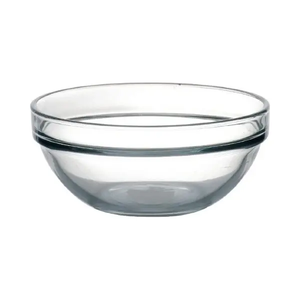 Luminarc Glazen Schaal/kom - Dia 20 X H10 Cm - Sla/salade Serveren - Schalen/kommen Van Glas - Stapelbaar thumbnail