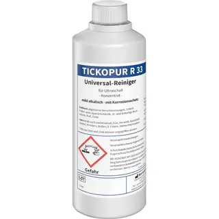 Tickopur R33 - Professionele Universele Ultrasoon Vloeistof 1L - Voor O.a. Airbrush, Brillen, Fietsketting, Carburateurs & Sieraden