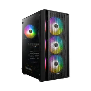 LalaShops Ryzen 5 Budget Game Pc Setup Compleet Met 24" Gaming Monitor, Toetsenbord, Muis, Headset En Muismat|500GB Ssd|16GB Ram|WiFi|GC2